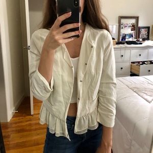 Elle blazer with ruffle detail